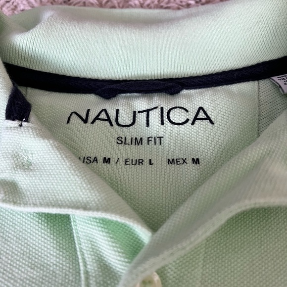 Men’s Light Green Size M Slim Fit Nautica Polo in Great condition! - Picture 2 of 3